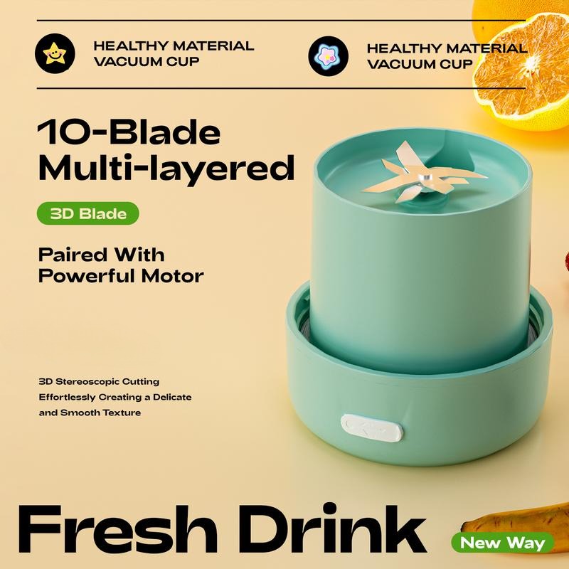 44 oz Large-Capacity USB Portable Citrus Juicer & Blender