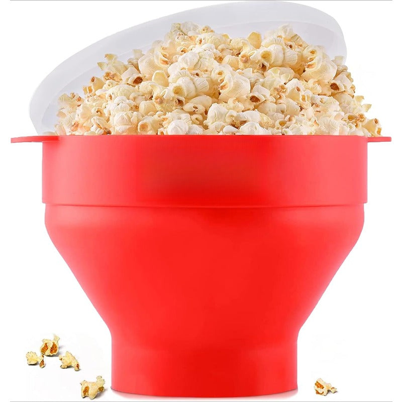 Collapsible Silicone Microwave Popcorn Popper