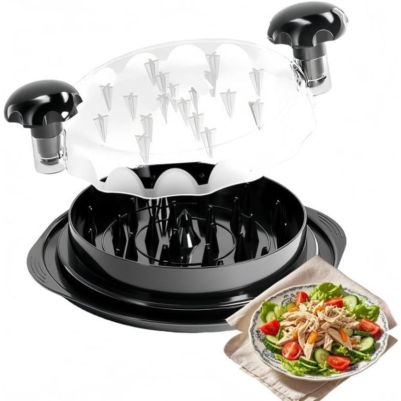 Visible-Lid Meat Shredder