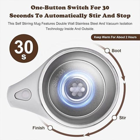 New Year HOT Sale - 49% OFF! Automatic Magnetic Stirring Coffee Mug