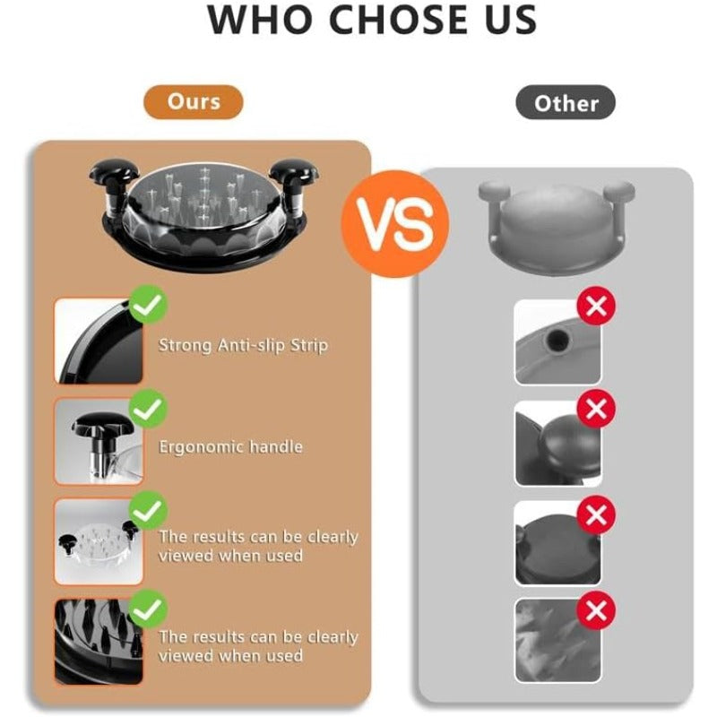 Visible-Lid Meat Shredder