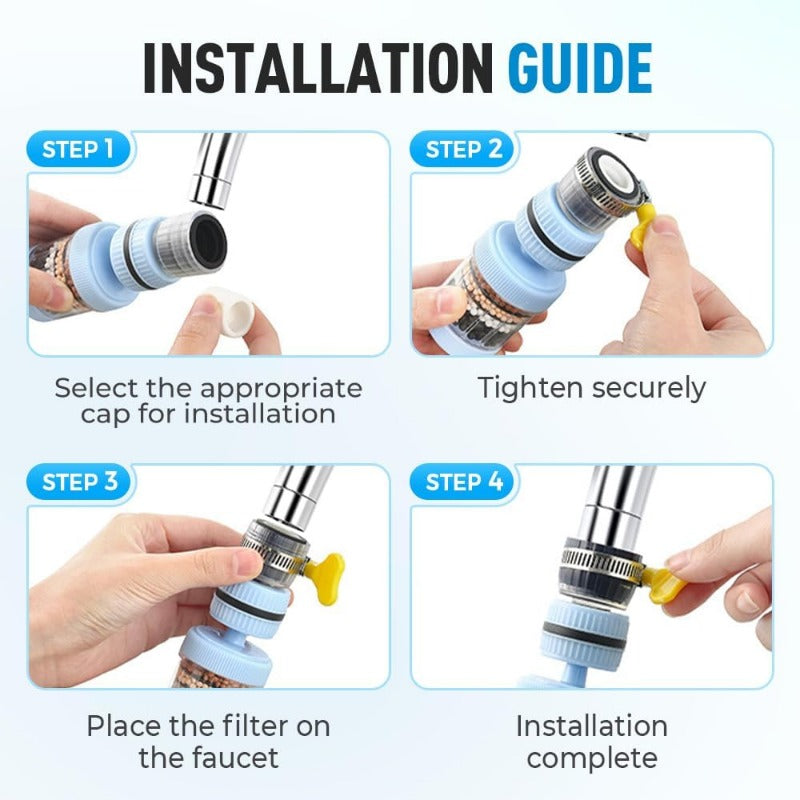Multi-Stage Faucet Water Purifier – 6-Layer Tap Filter with Easy Install