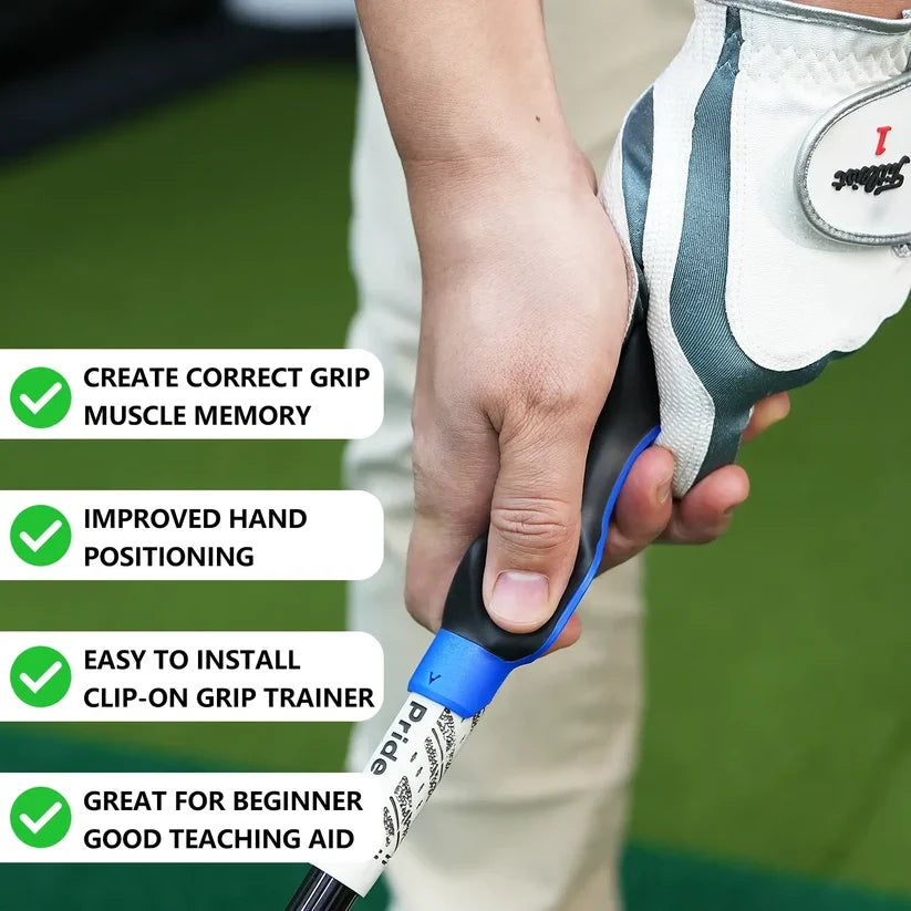 ⛳️🔥Hot Sale 60%Golf Grip Trainer, Fix Swing Grip, Golf Grip Training Aids