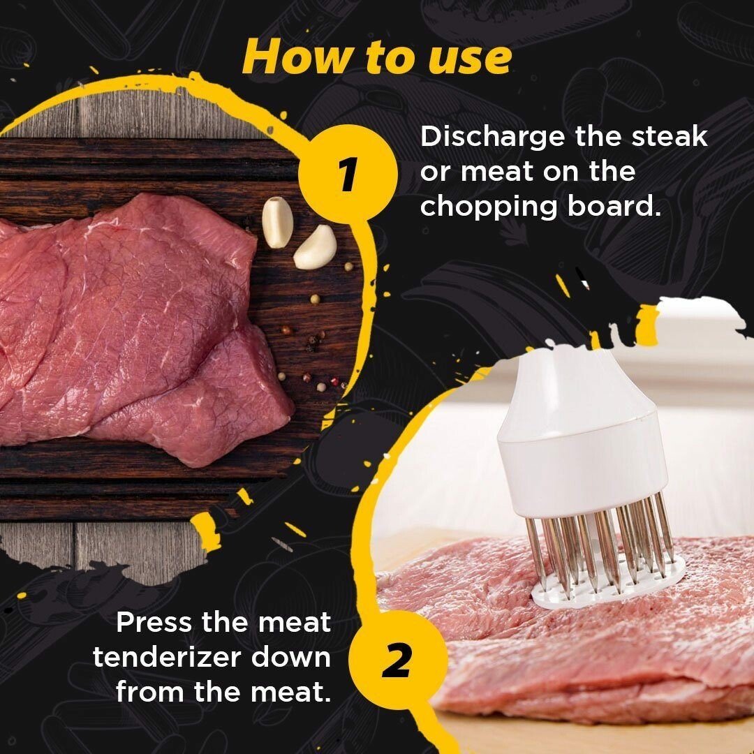 🥩Multi-Function Stainless Steel Quick Press Meat Tenderizer