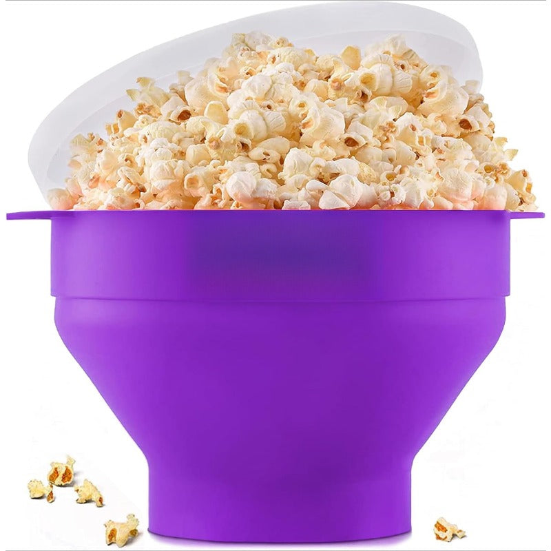 Collapsible Silicone Microwave Popcorn Popper