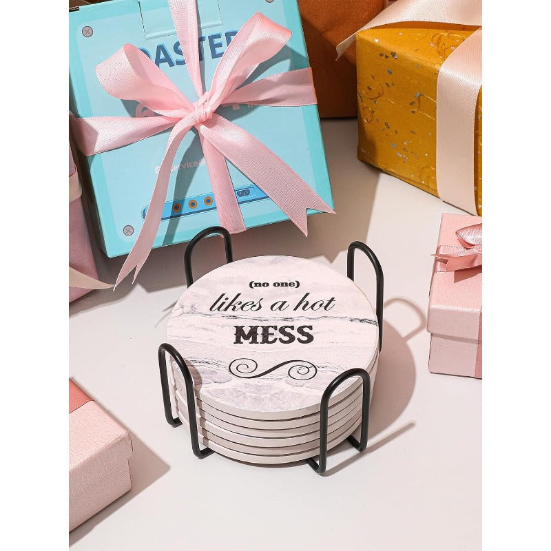 Funny Absorbent Ceramic Drink Coasters